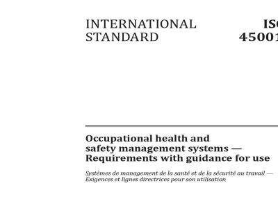 Переход на ISO 45001: 2018 Система менеджмента охраны труда и техники безопасности в геотехнике