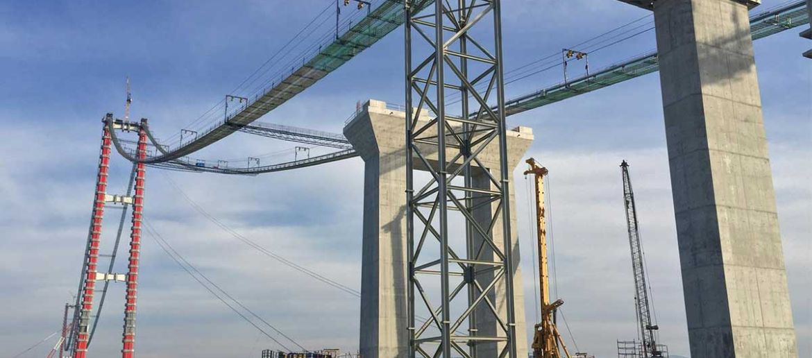 1915 Çanakkale Bridge Bored Pile Works for Temporary Pier on the European Side