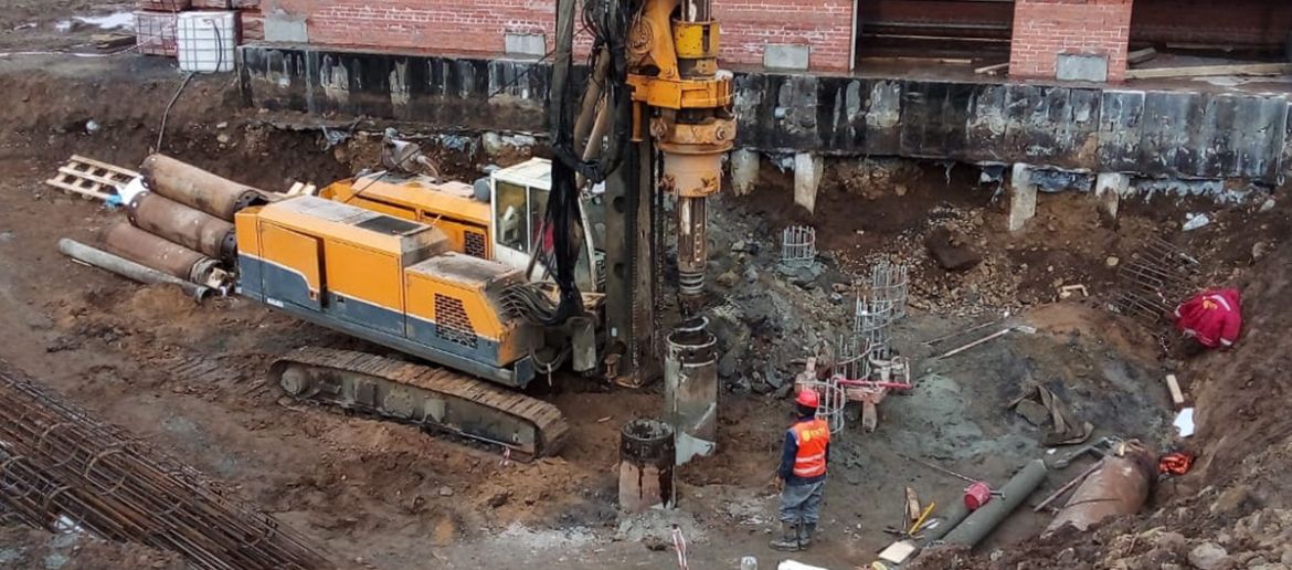 Ust-Ilimsk Depot Station Phase-2 Bored Pile Works
